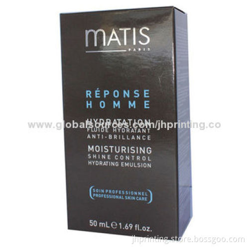 Cosmetic Card Box with Sliver Stamping, OEM Orders are Welcome